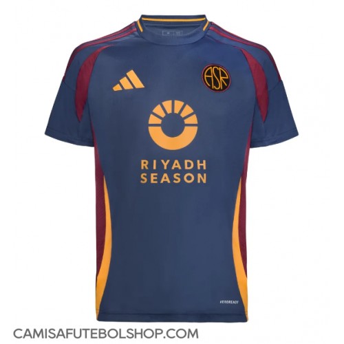 Camisa de time de futebol AS Roma Replicas 3º Equipamento 2024-25 Manga Curta